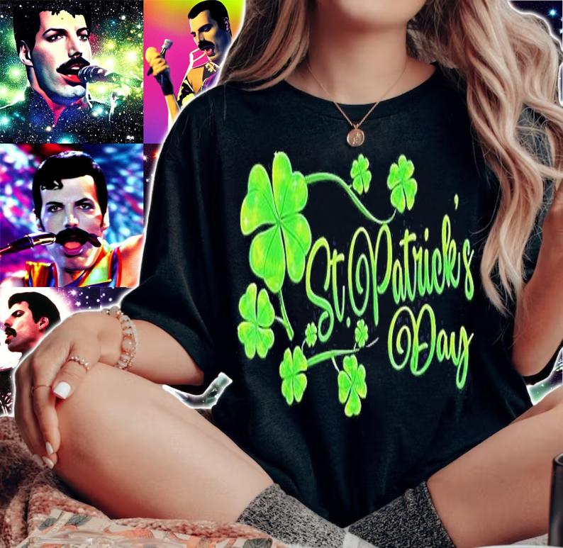 Irish Shamrock And Happy St Patrick's Day T-Shirt woman shirt
