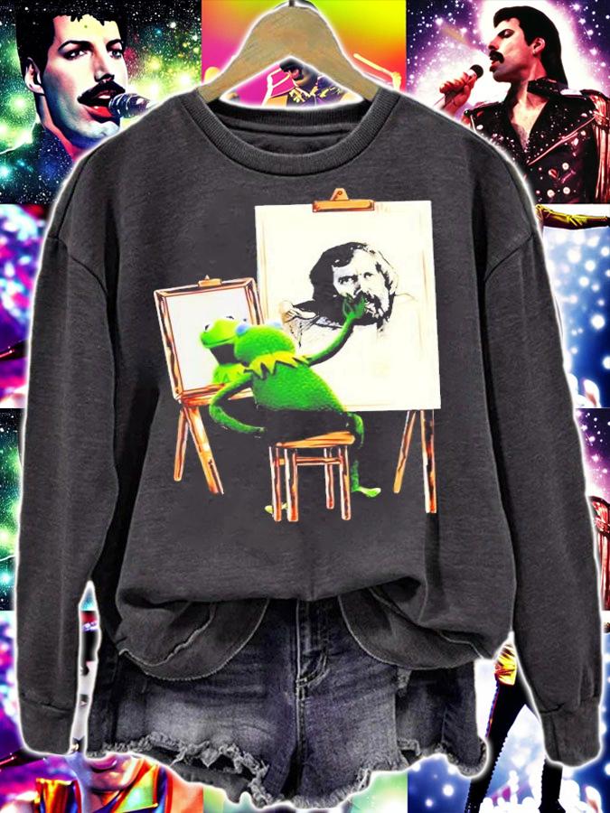 Kermit The Frog Painting Jim Henson Shirt sweatshirt