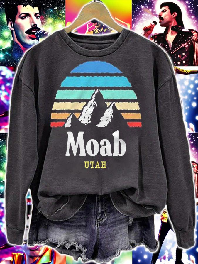 Moab Utah  Usa Ski Resort 1980S Retro Shirt sweatshirt