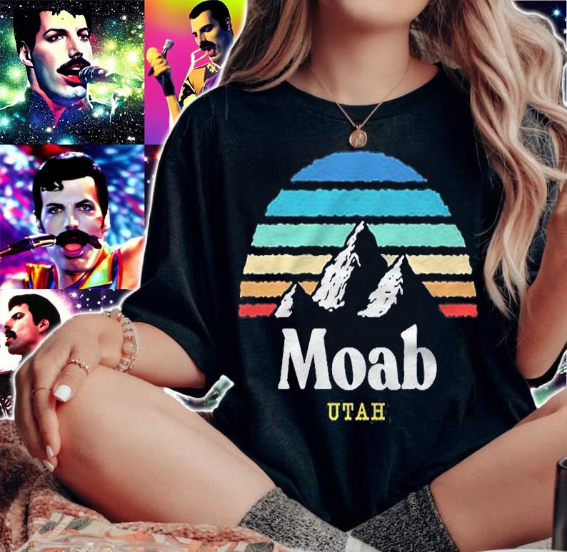 Moab Utah  Usa Ski Resort 1980S Retro Shirt woman shirt