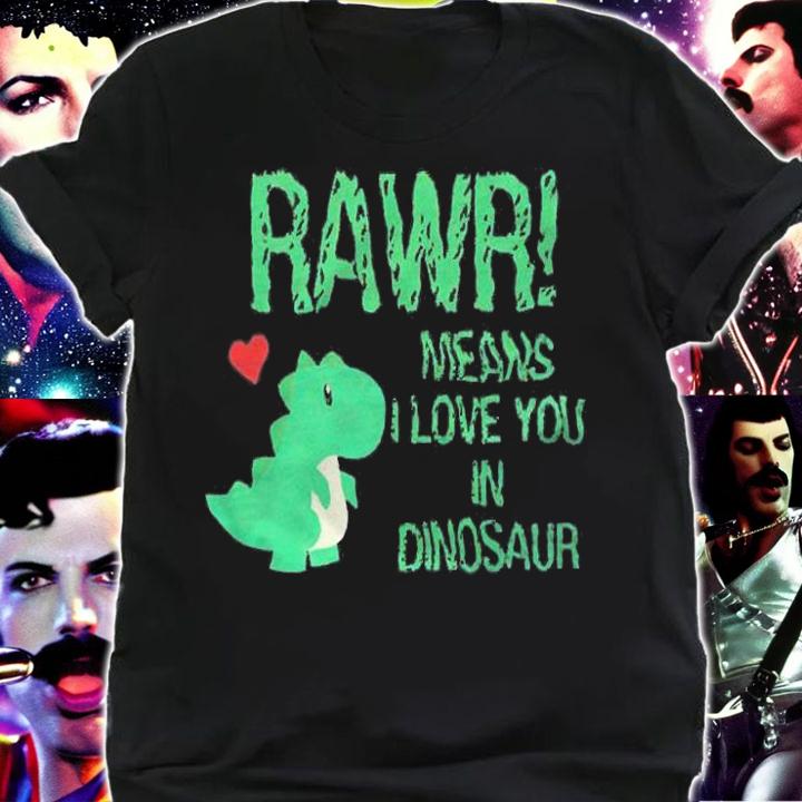 Rawr Means I love You in Dinosaur T-shirt shirt