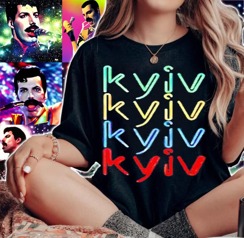 Stand With Kyiv Ukraine T-Shirt woman shirt