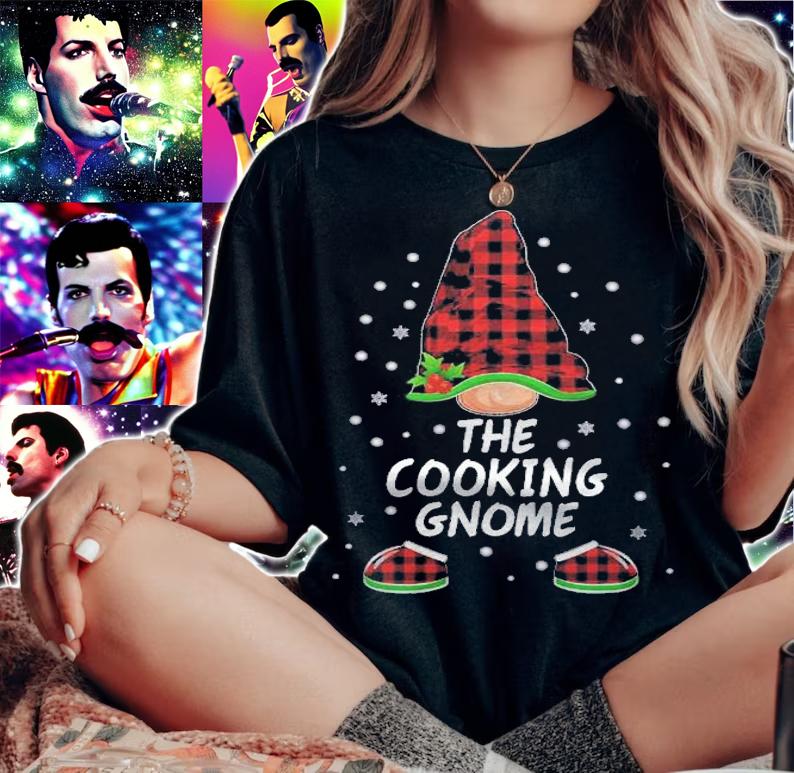 The Cooking Gnome Red Plaid Matching Family Merry Christmas Shirt woman shirt