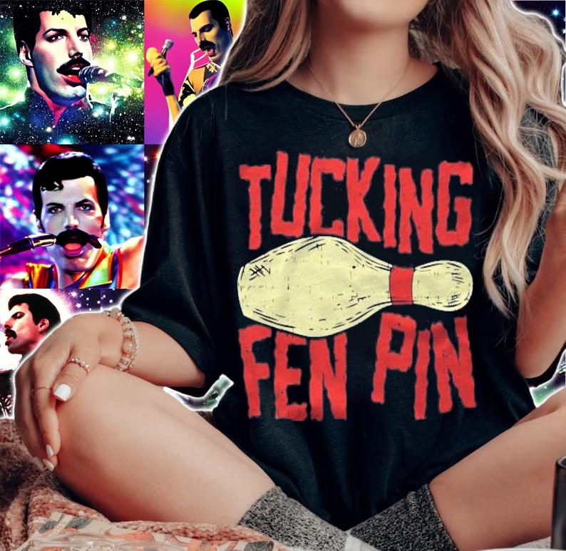 Tucking Fen Pin Adult Humor Funny Bowling League Shirt woman shirt