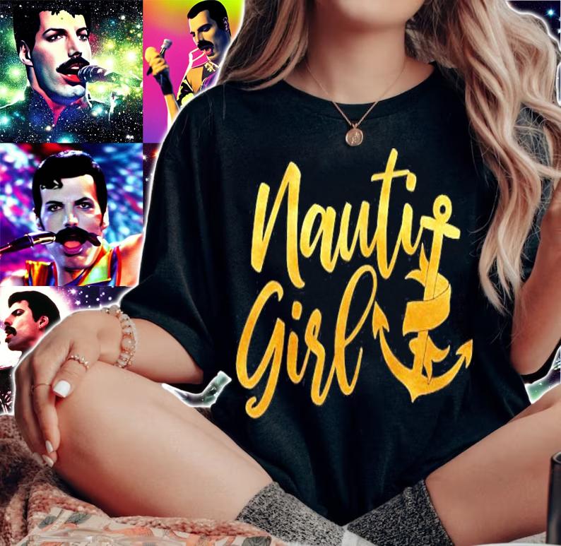 Womens Nauti Girl Men Women Gift Shirt