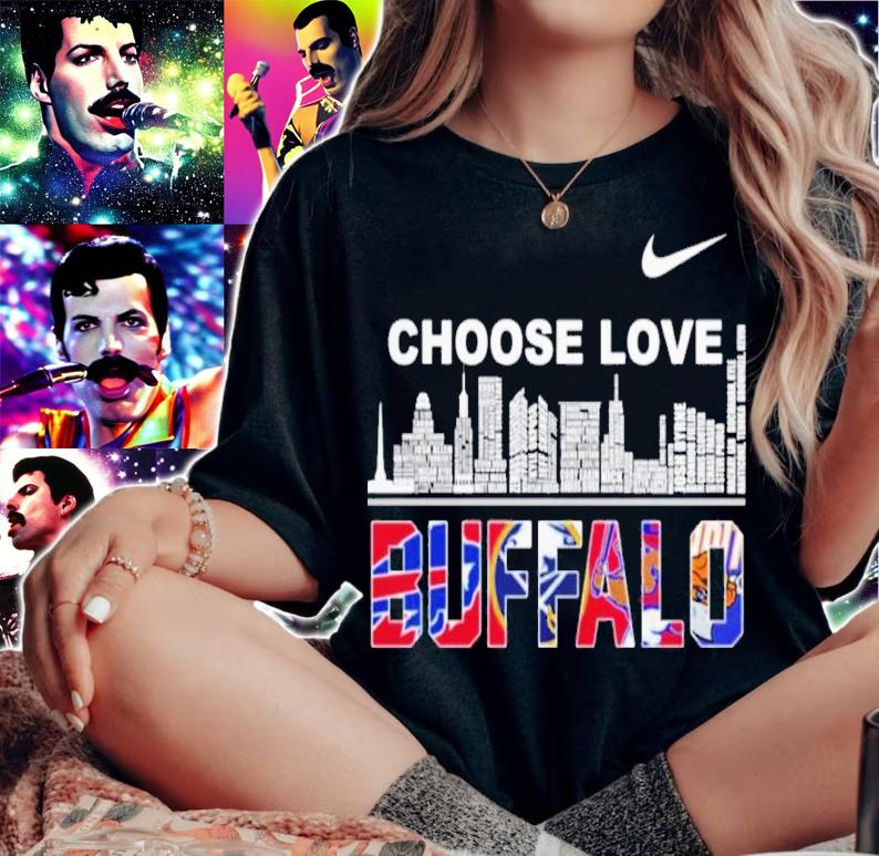 City Choose Love Buffalo Stop Hate End Racism Shirt woman shirt