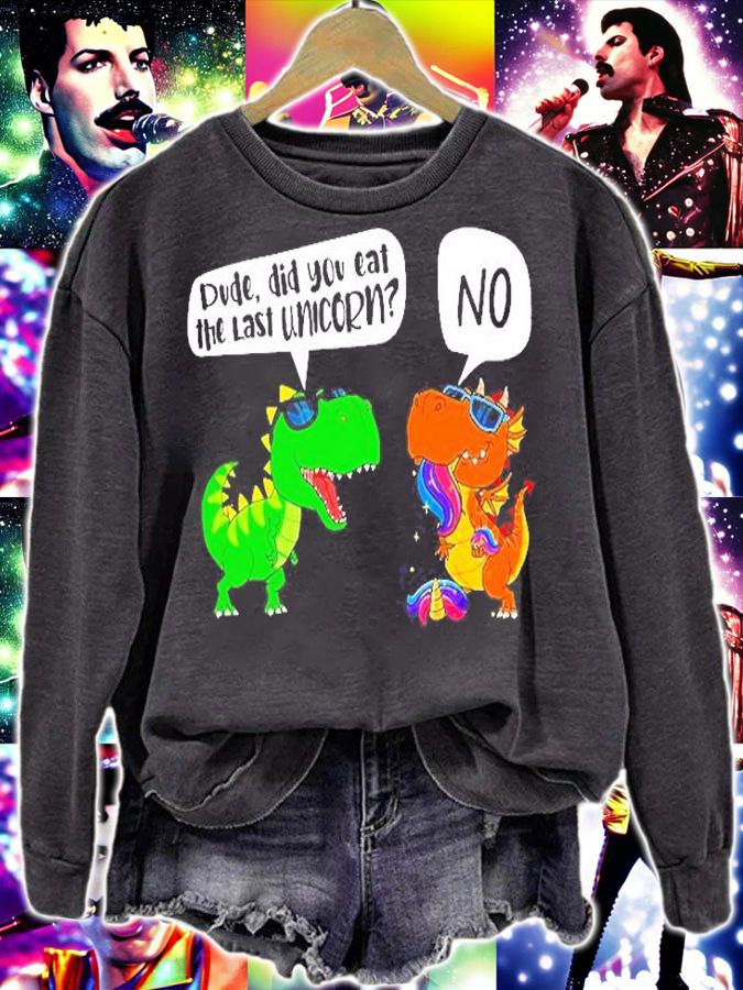 Dude Did You Eat The Last Unicorn Dinosaur T-Shirt