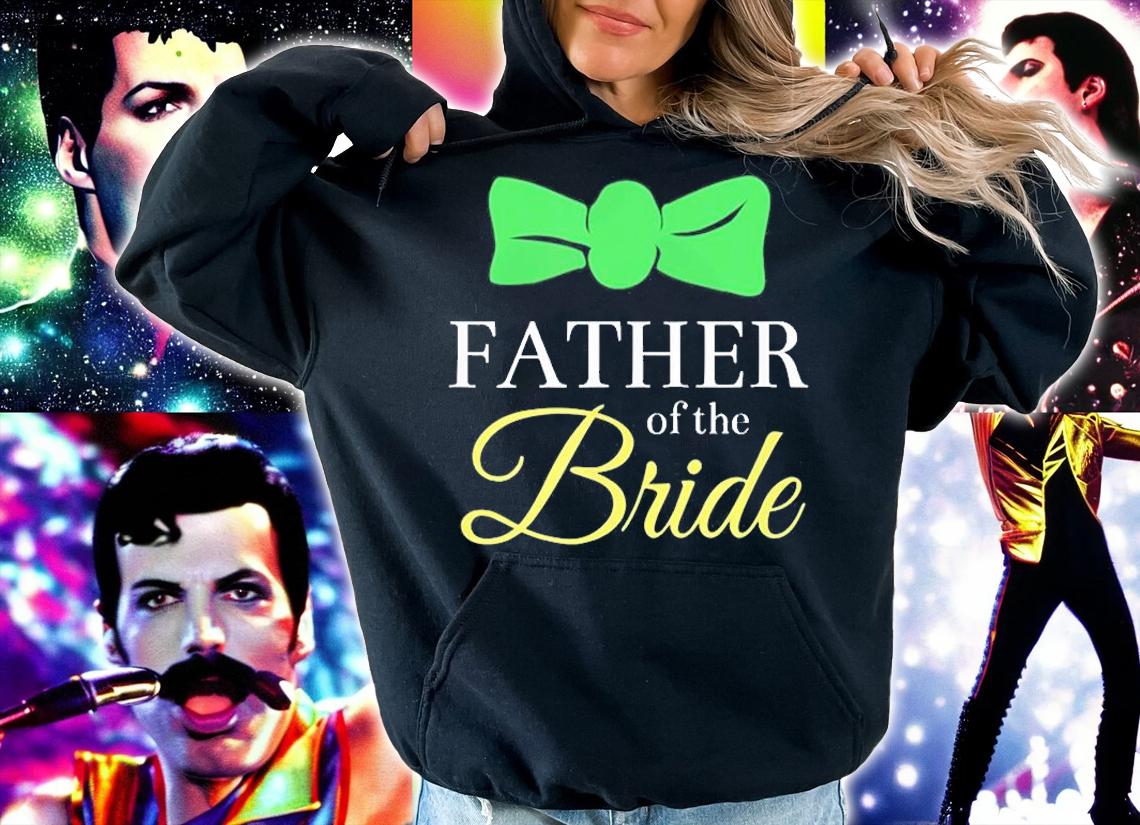 Father of the Bride Dad Bow Tie Wedding Party Gift T-Shirt