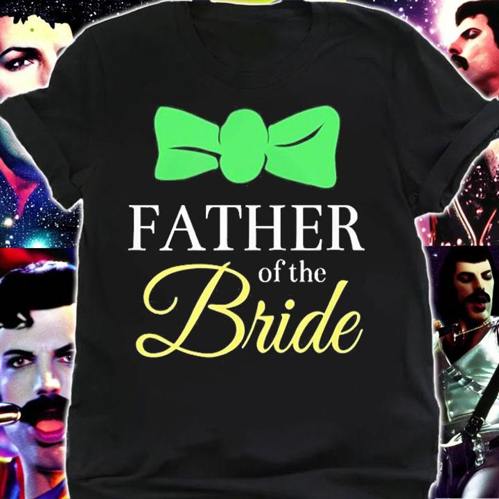 Father of the Bride Dad Bow Tie Wedding Party Gift T-Shirt
