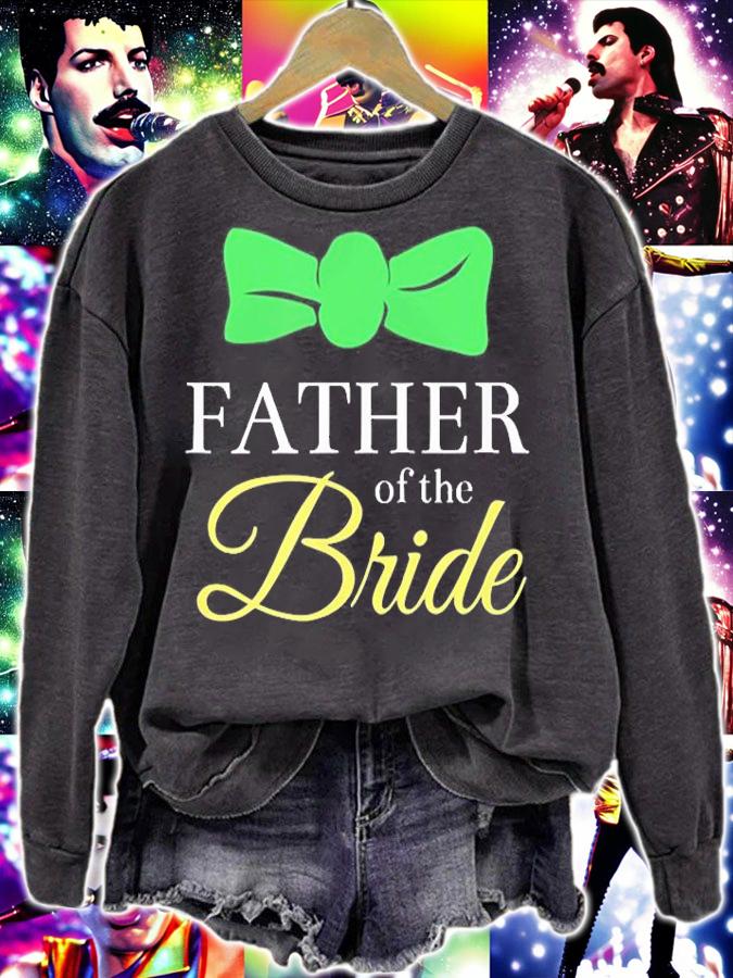 Father of the Bride Dad Bow Tie Wedding Party Gift T-Shirt