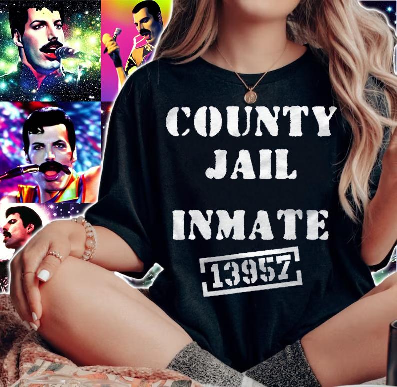 Funny County Jail Inmate 13957 Cute Present For Boys Costume Halloween Shirt