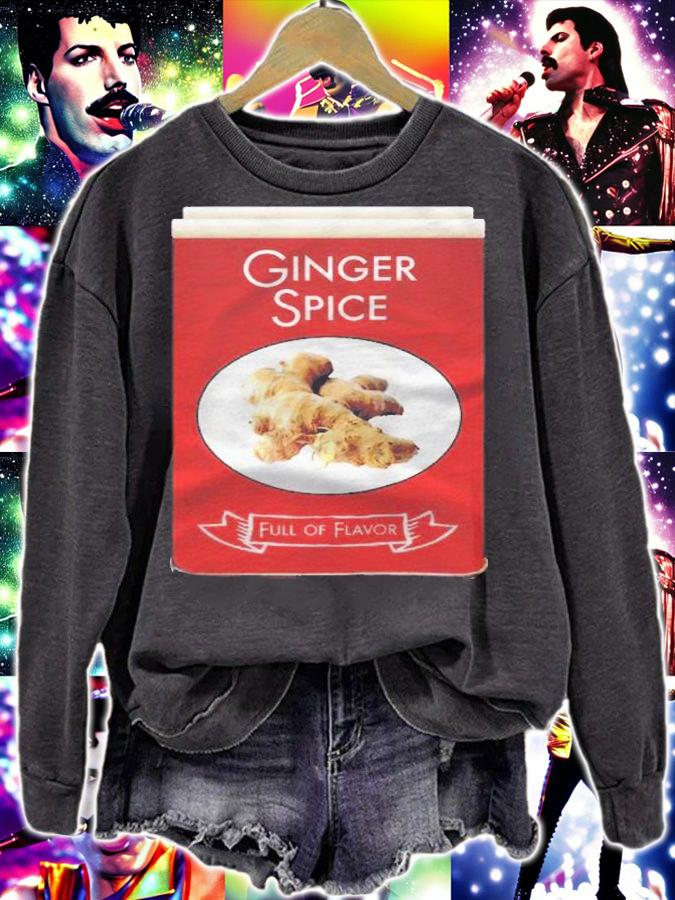 Ginger Spice Tin Girls Matching Halloween Costume Raglan Baseball Shirt