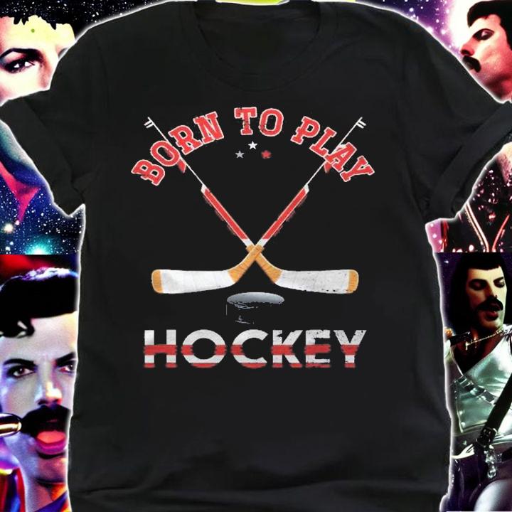 Goalie Hockey Player Athlete Gift Born To Play Hockey Shirt