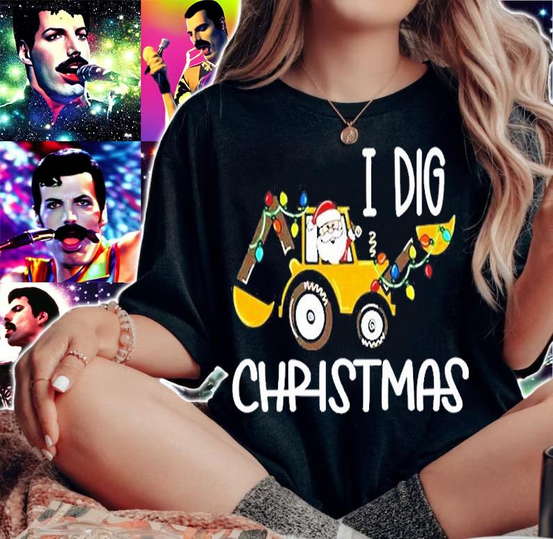 I Dig Christmas Shirt woman shirt