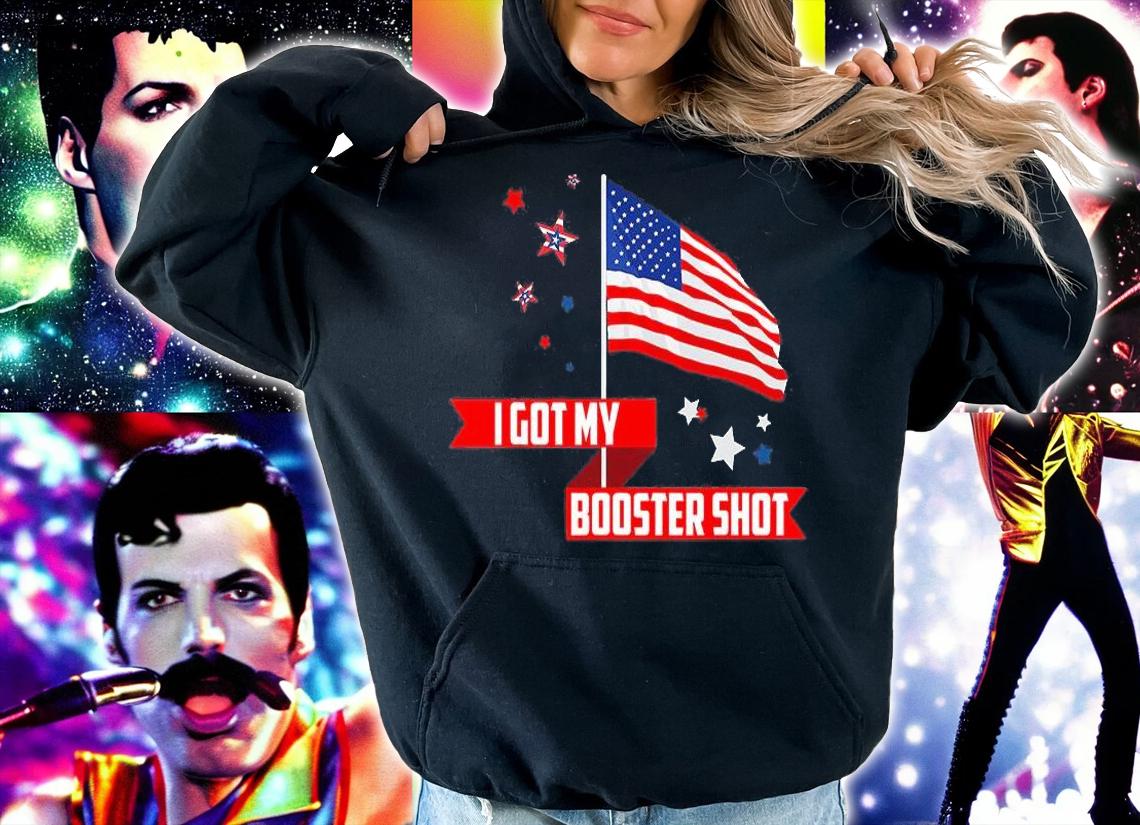 I Got My Booster Shot US Flag T-Shirt