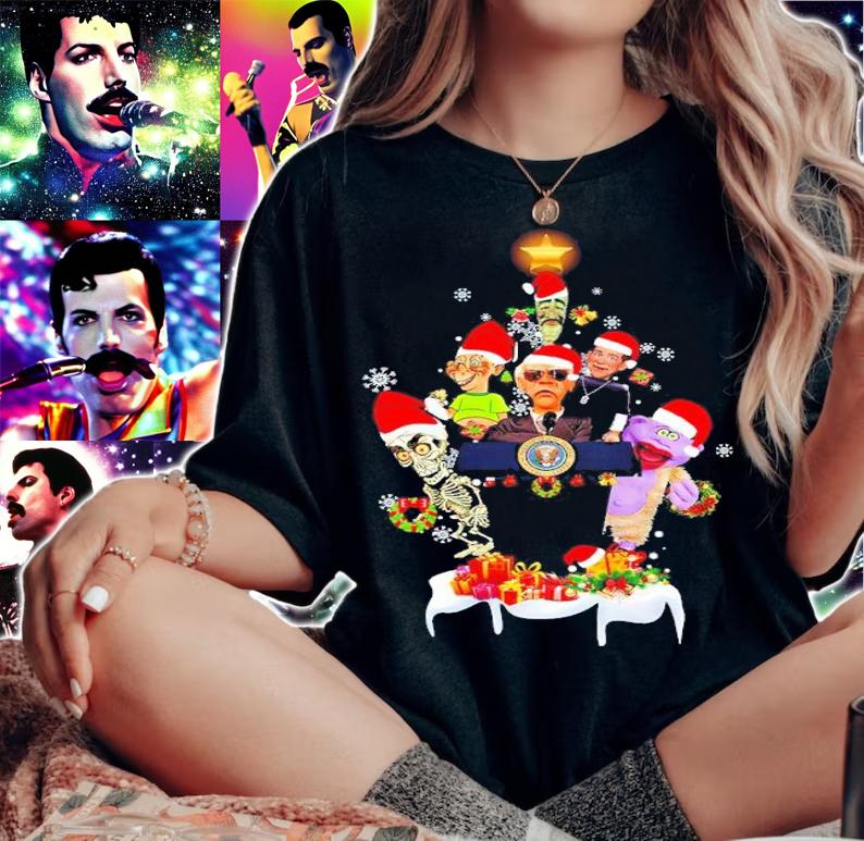 Jeff Dunham Christmas Tree Shirt woman shirt