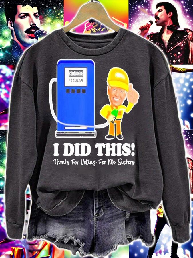 Joe Biden Gas Price I Did This Thanks For Voting Anti Meme T-Shirt