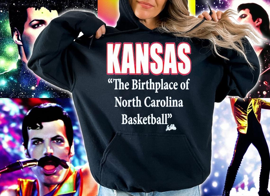 Kansas The Birthplace Of North Carolina Basketball Joe College T-Shirt