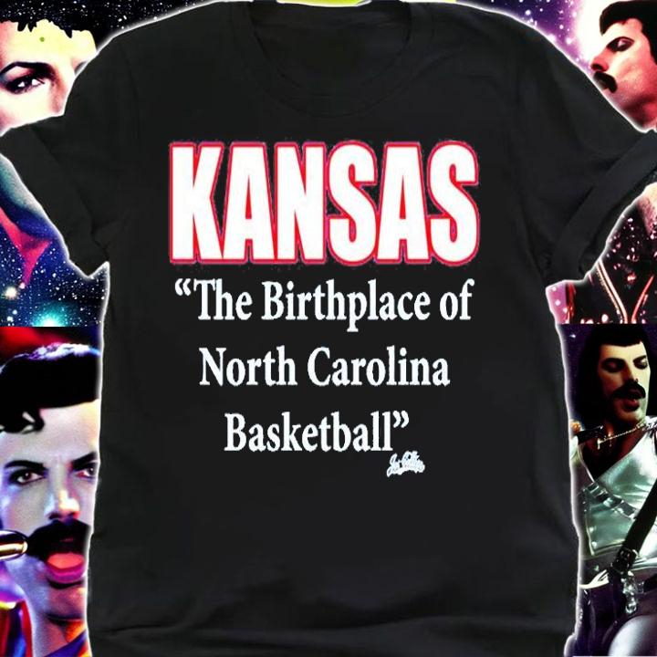 Kansas The Birthplace Of North Carolina Basketball Joe College T-Shirt