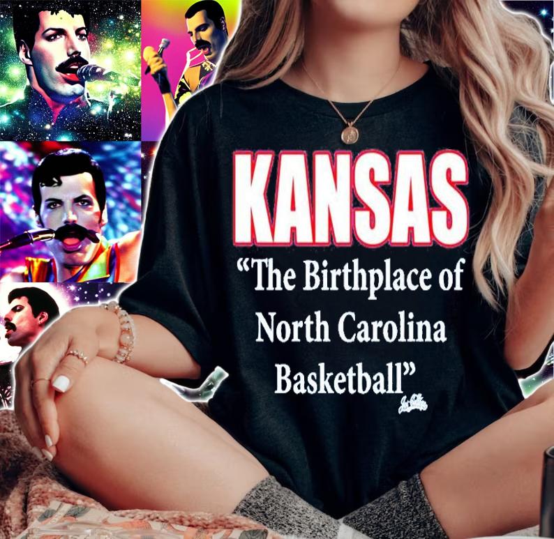 Kansas The Birthplace Of North Carolina Basketball Joe College T-Shirt