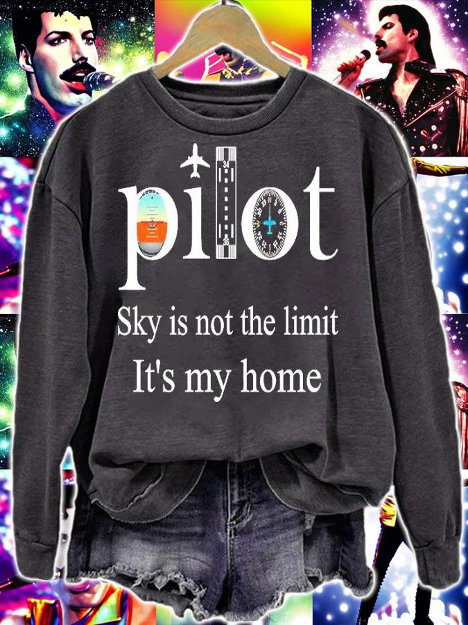 Pilot Sky Is Not The Limit It's My Home T-Shirt sweatshirt