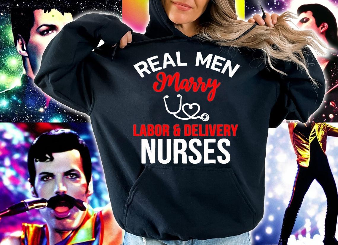 Real Men Marry Labor & Delivery Nurses Husbands Nurse Gift T-Shirt