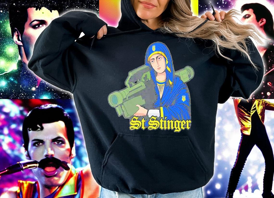 Saint Stinger I Stand With Ukraine Ukrainian Country Support T-Shirt