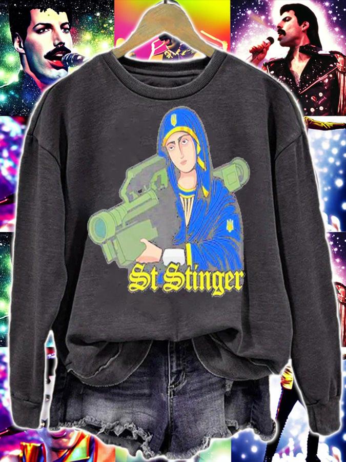 Saint Stinger I Stand With Ukraine Ukrainian Country Support T-Shirt
