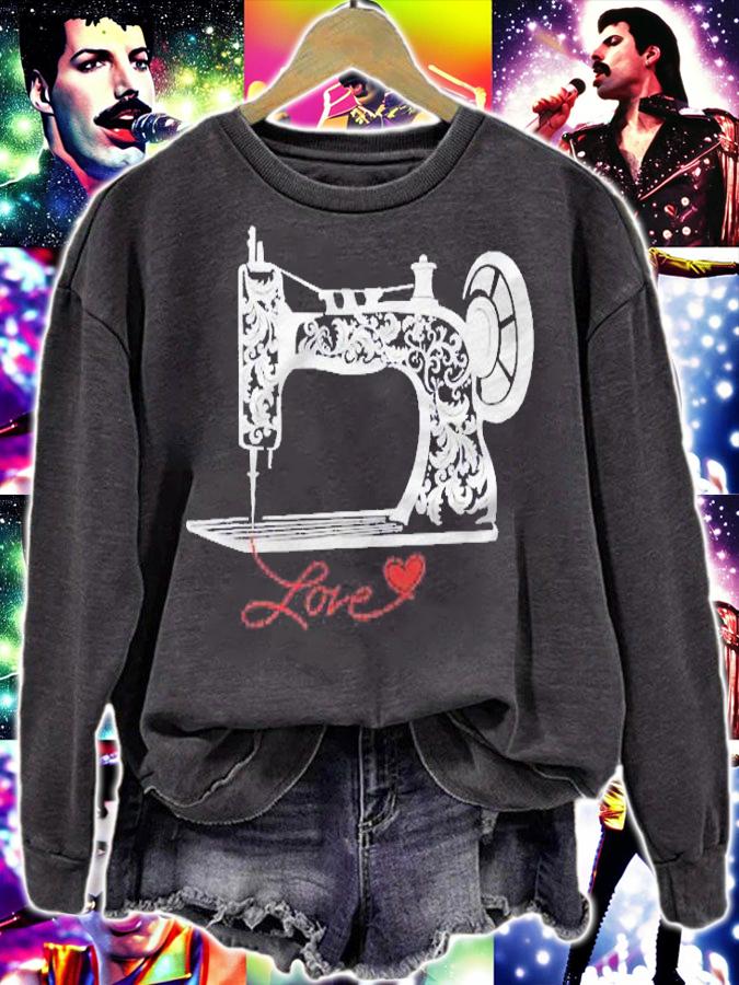 Sewing Gift Quilters Love Crafting Quilting Knitting Shirt sweatshirt