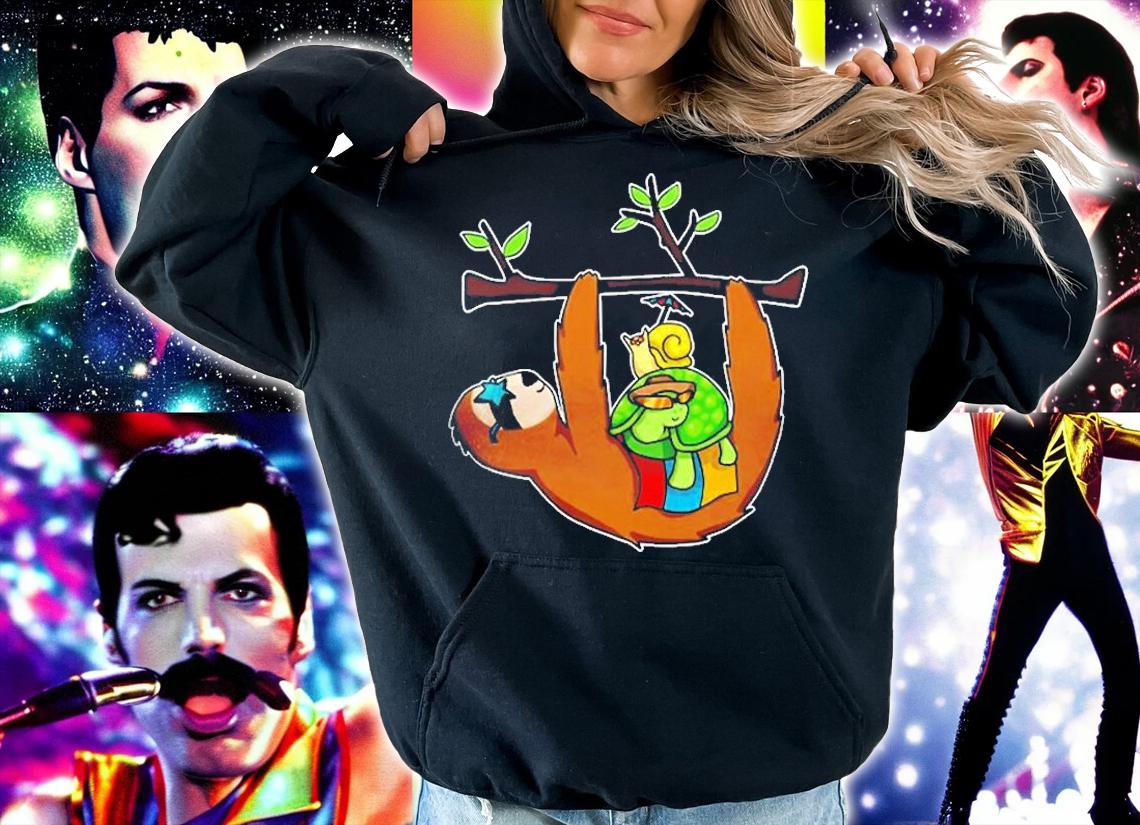 Sloth Turtle And Snail Hanging Out T-Shirt