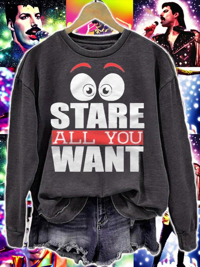 Stare All You Want Funny Staring Wheelchair Gift Classic Shirt sweatshirt