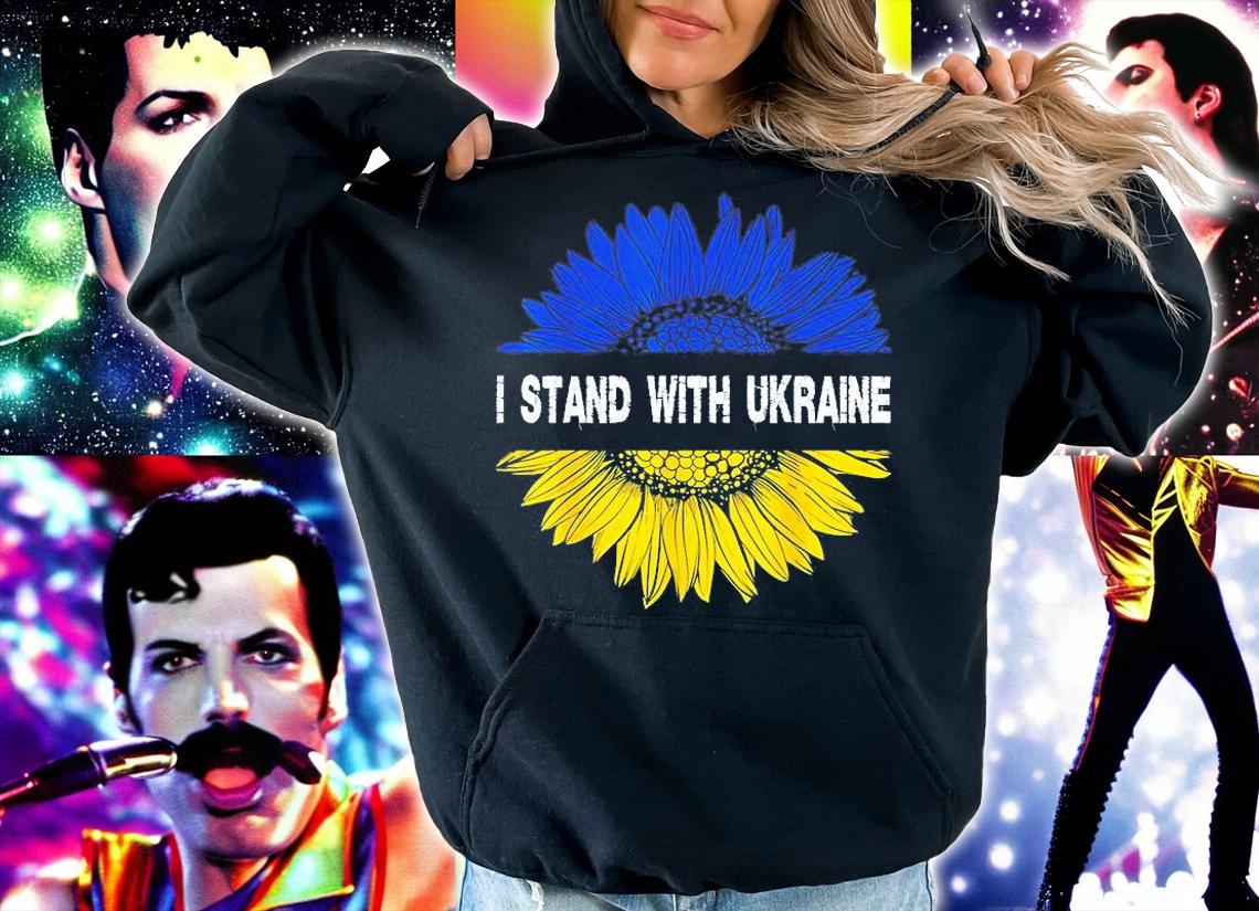 Sunflower I Stand With Ukraine t-shirt hoodie