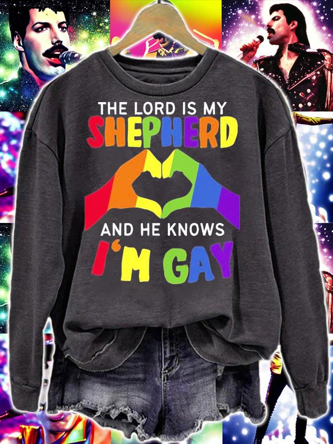 The Lord Is My Shepherd And He Knows I'm Gay LGBT T-Shirt