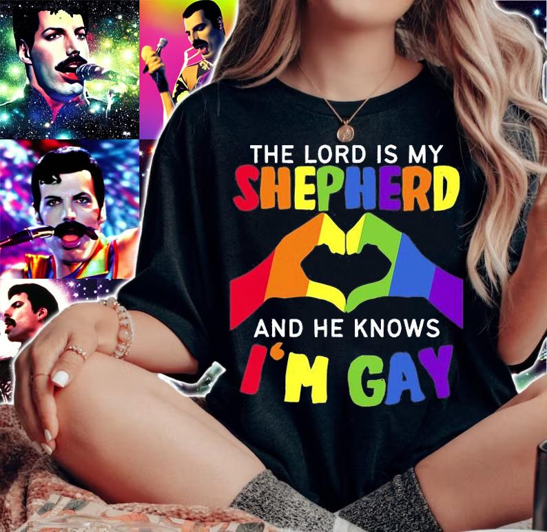 The Lord Is My Shepherd And He Knows I'm Gay LGBT T-Shirt
