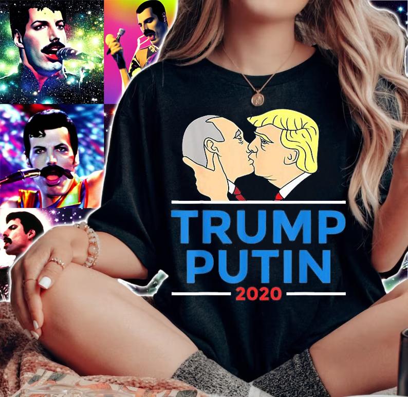 Trump Putin Kissing Anti Trump T-Shirt