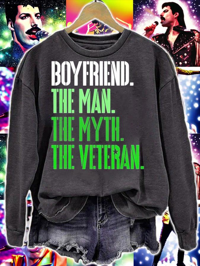 Veterans Day Boyfriend The Man The Myth The Veteran T-Shirt