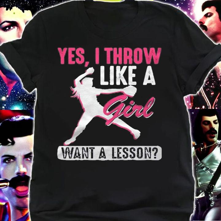 Yes I Throw Like A Girl Cool Pitchers Funny Softball Gift Pullover Shirt shirt
