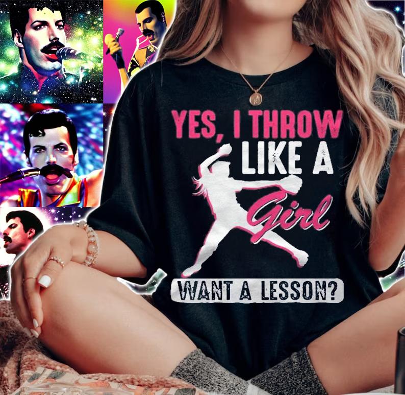 Yes I Throw Like A Girl Cool Pitchers Funny Softball Gift Pullover Shirt woman shirt