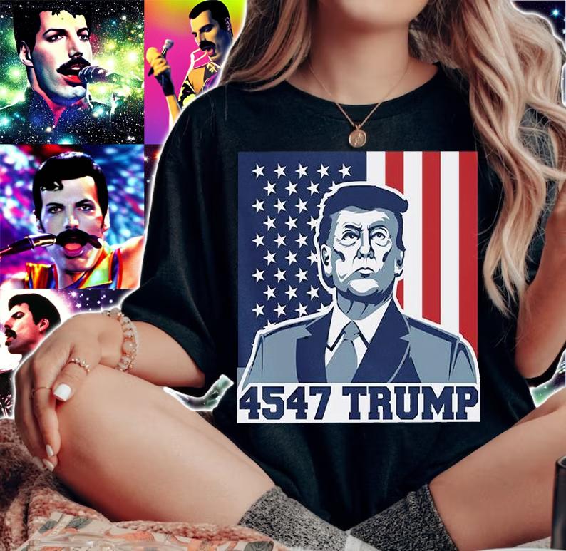 Donald Trump 4547 Trump American Flag t-shirt