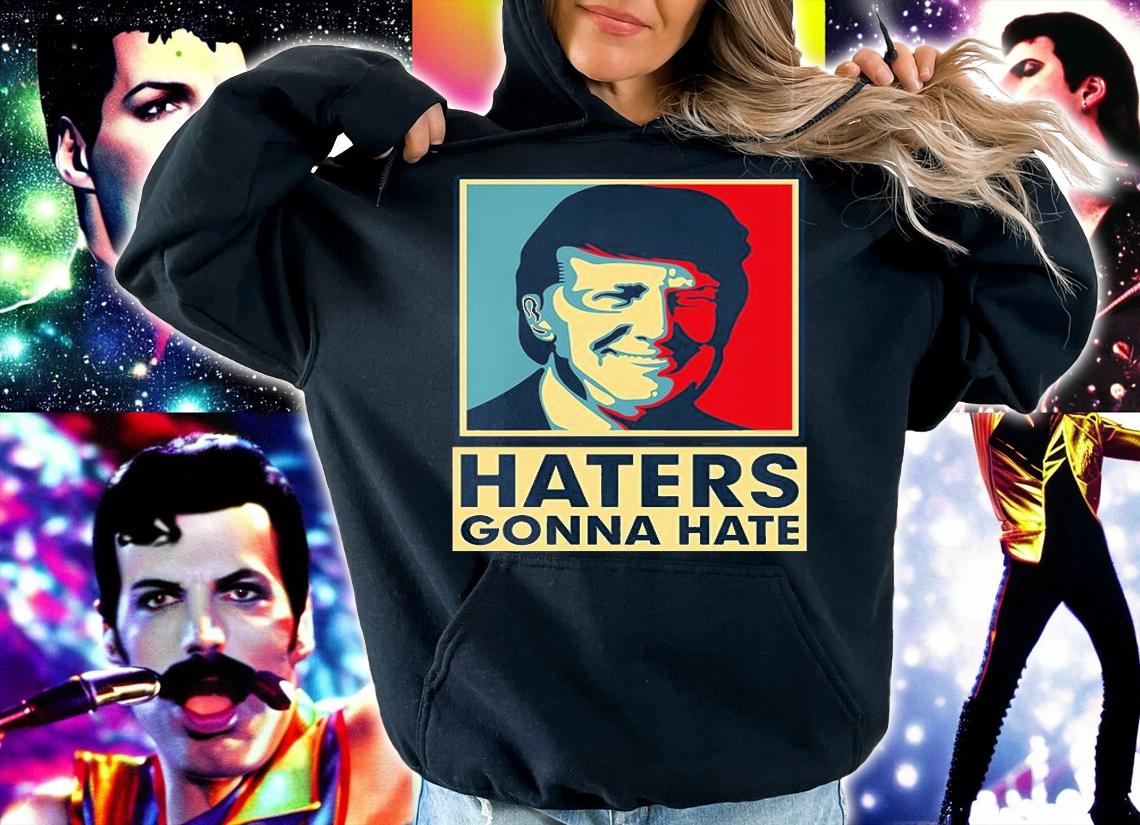 Funny Haters Gonna Hate President Donald Trump Poster Vintage T-Shirt hoodie