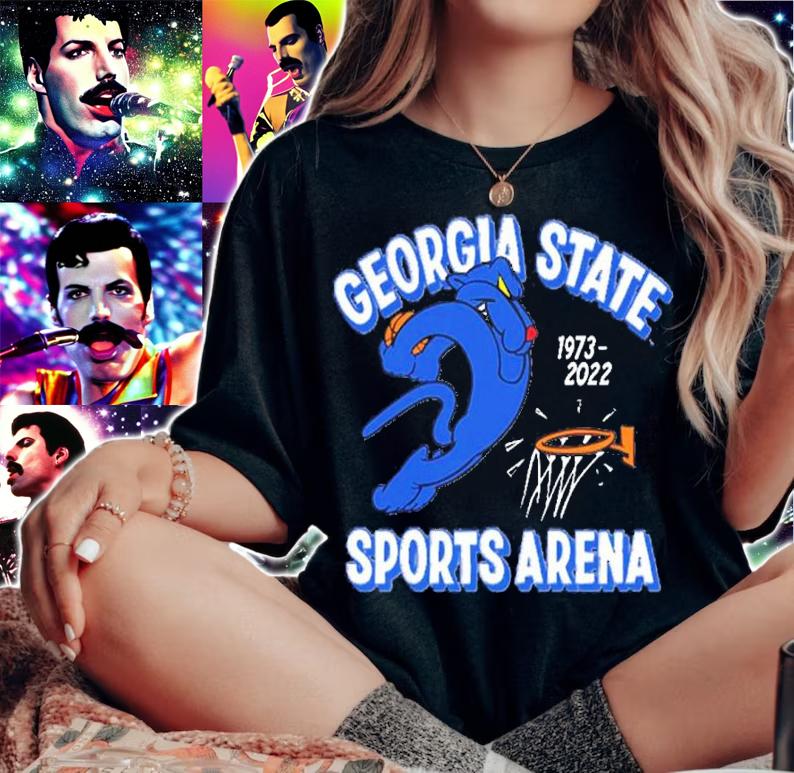 Georgia State Sports Arena Dunking Panther 1973-2022 Shirt woman shirt
