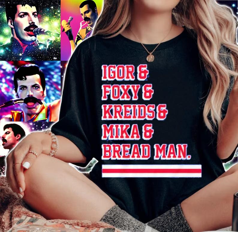 Igor And Foxy And Kreids And Mika And Bread Man Shirt woman shirt