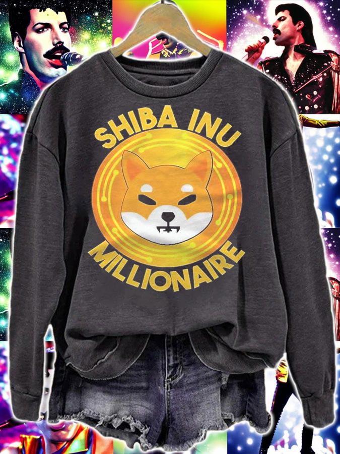 Shiba Coin Millionaire Shib Crypto Hodl Shiba Inu Token Pullover Shirt sweatshirt
