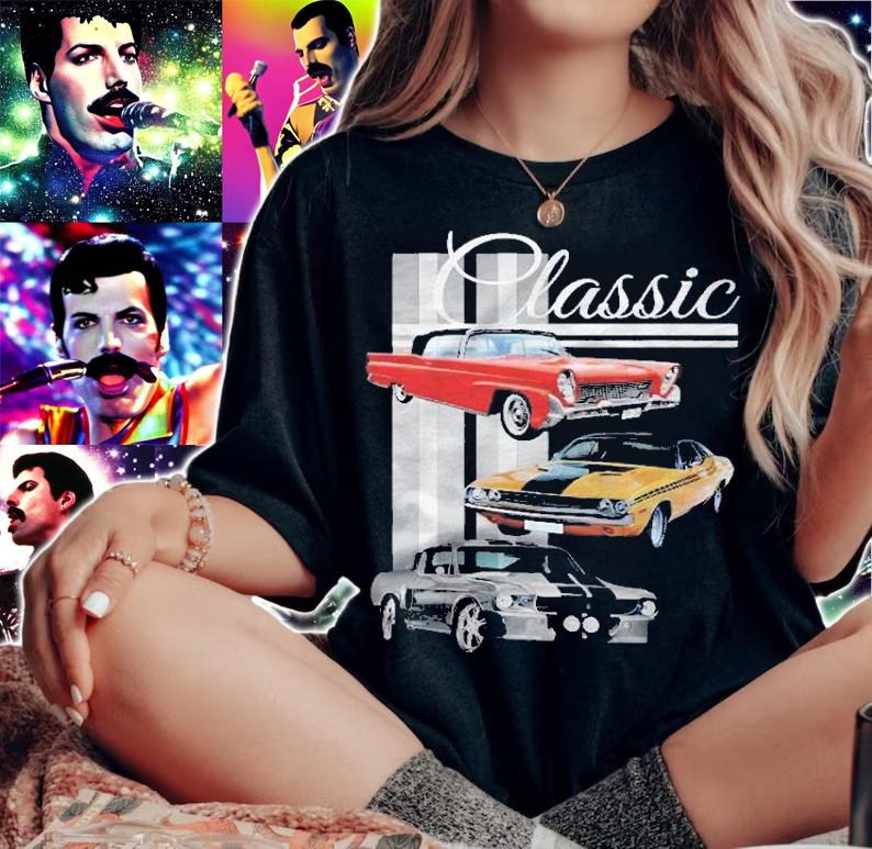 Classic Car Muscle Car Shirt Car Lover Gift shirt woman shirt