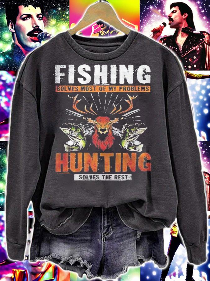Fishing Solves Most Of My Problems Hunting Solves The Rest T-Shirt