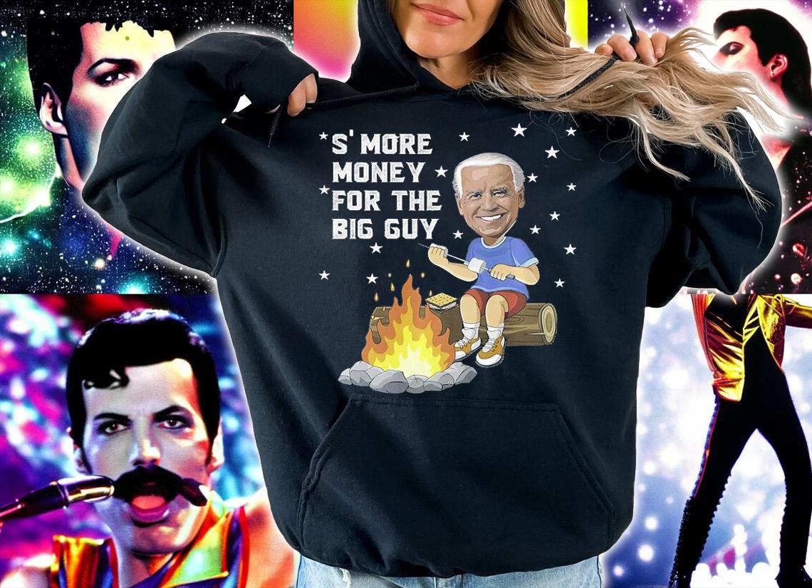 Funny Joe Biden S'more Money Camping With The Big Guy Fire T-Shirt hoodie