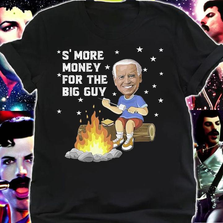 Funny Joe Biden S'more Money Camping With The Big Guy Fire T-Shirt shirt
