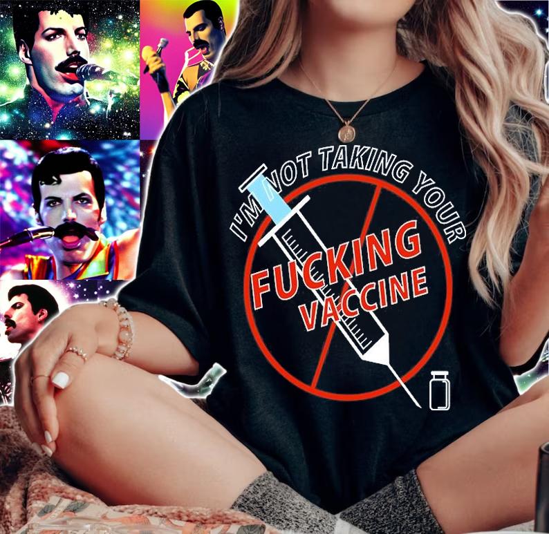 I Am Not Taking Your Fucking Vaccine T-Shirt woman shirt