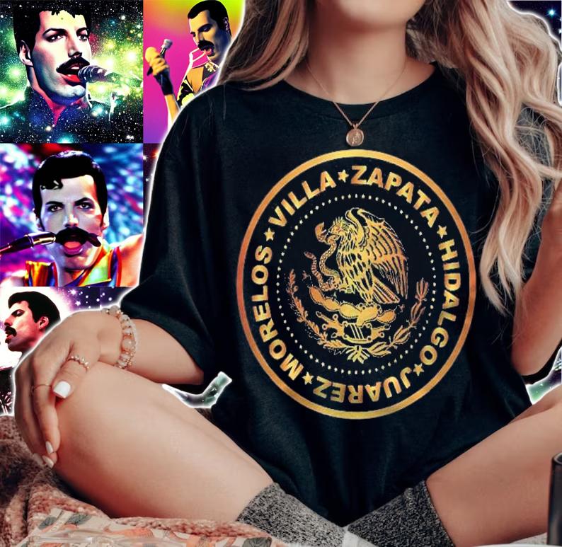 Juarez Villa Zapata Morelos Hidalgo Gold Shirt