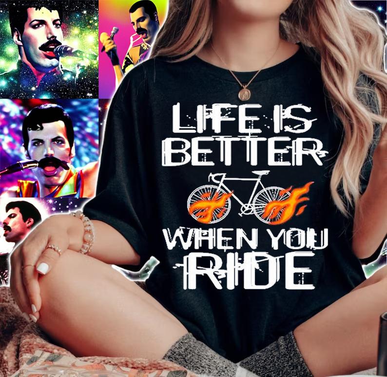 Life Is Better When You Ride T-Shirt woman shirt